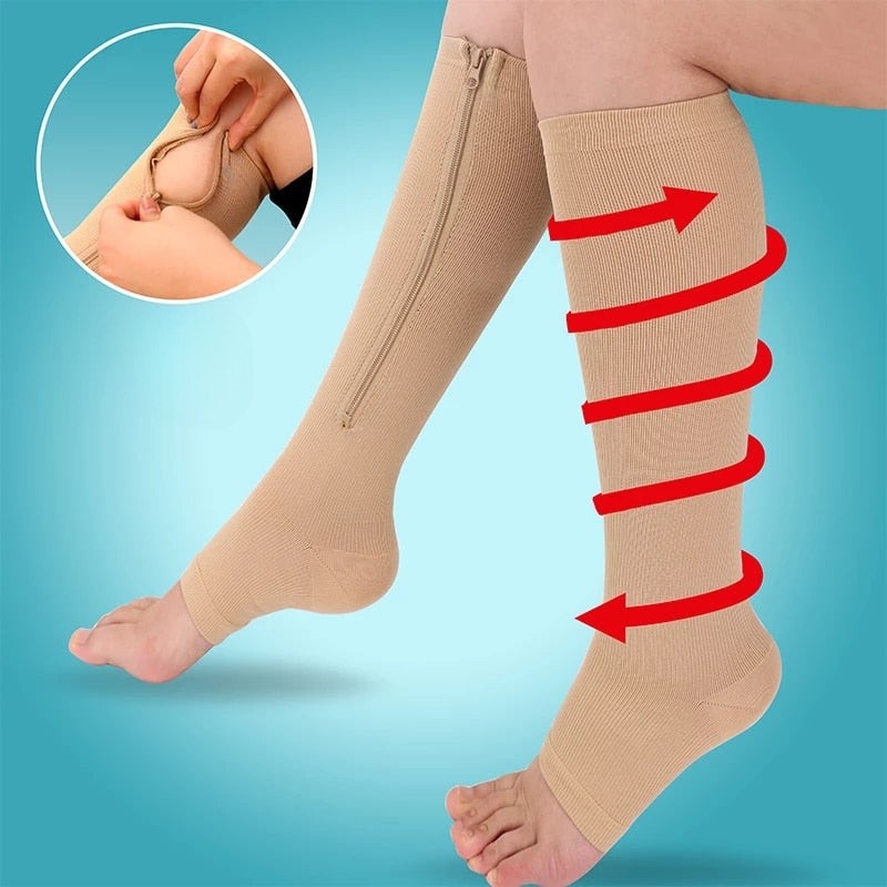 ZipSox™ - Compressiesokken met ritssluiting