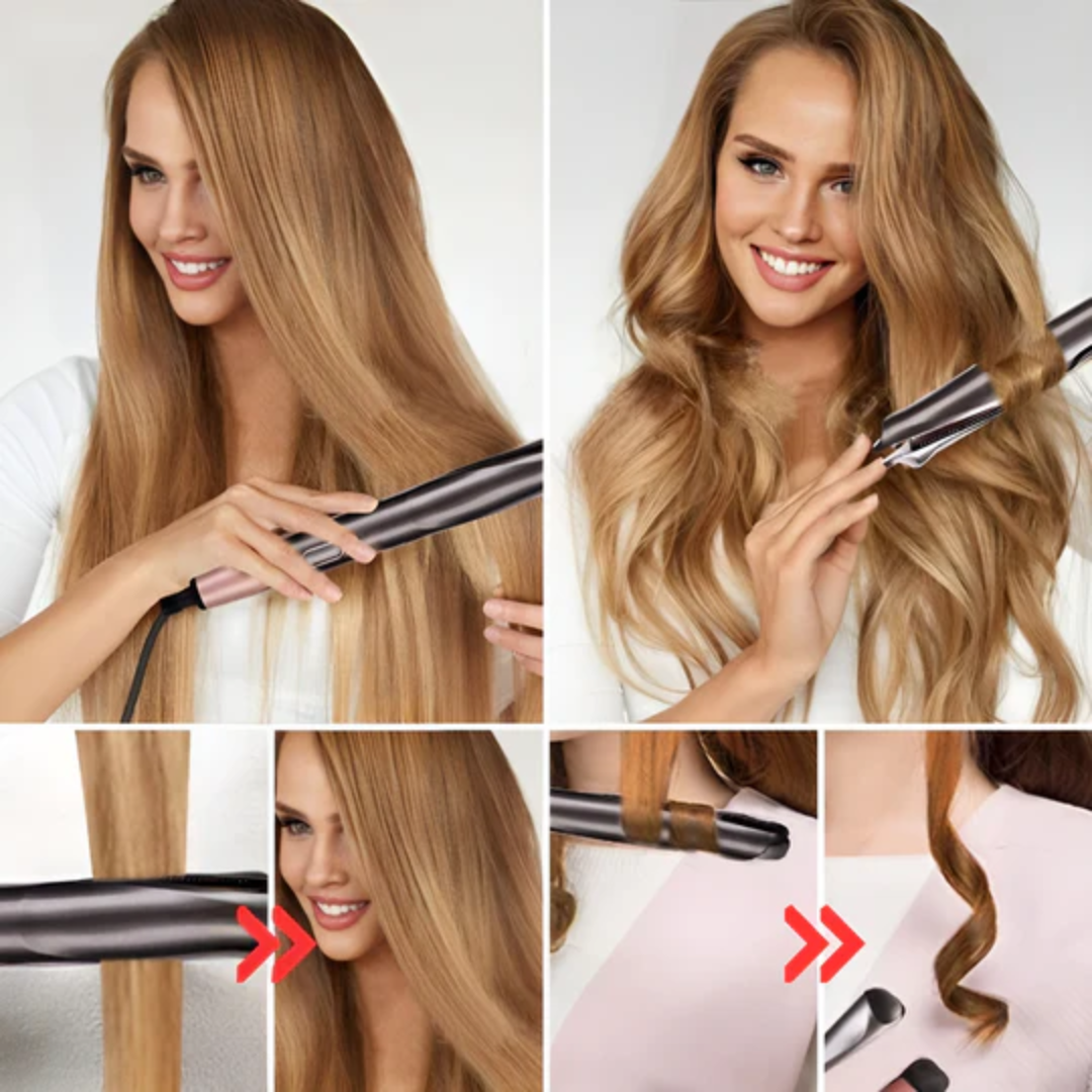 HairSwirl Pro™ | 2-in-1 Stijltang en krultang